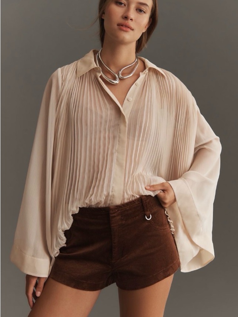 Maeve Corduroy Trouser Micro Shorts Sold by Anthropologie